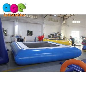 Plataforma de trampolín de salto inflable lago mar personalizado juego de parque acuático inflable trampolín de agua inflable - Product Image 5