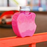 Vente en gros d'usine 300ml pour bouteille en plastique jetable en forme de pomme pour boissons comme la bière soda au thé