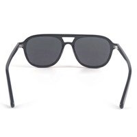 Gafas de sol polarizadas de BIO acetato, marca negra, gafas de sol polarizadas de doble puente de aluminio, gafas de sol de moda para hombres, gafas de sol de moda