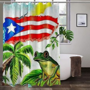 Juego de cortinas de ducha con estampado personalizado, tela Popular para cortinas de ducha de <span class=keywords><strong>Puerto</strong></span> <span class=keywords><strong>Rico</strong></span>, gran oferta - Product Image 2