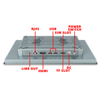 Mini PC industriel Android intégré à écran tactile de 15/17 pouces pour tablette PC de kiosque de paiement