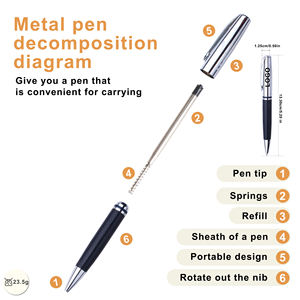 New Best Price Superior Quality Luxury Leather PU Ball <b>Pen</b> With Printing Customized Logo - Product Image 3