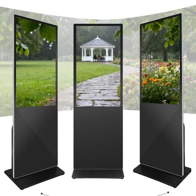 43inch Floor Standing LCD Kiosk for Indoor/Outdoor Use Touch Screen Optional 1 Year Warranty-OEM Advertising Solution for