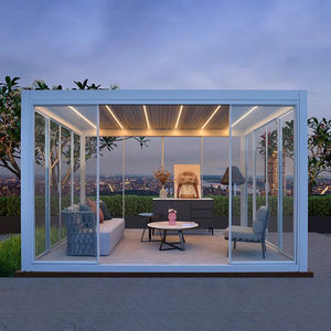 Pérgola manual de personalización, cubiertas para <span class=keywords><strong>patio</strong></span> trasero, cocina exterior automática, pérgola bioclimática con persianas de aluminio - Product Image 6