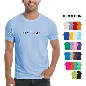 Usine en gros surdimensionné 100% coton hommes col rond t-shirts étiquette de lavage personnalisée et logo t-shirts à manches courtes - Product Image 2