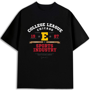 Camiseta de la Liga Universitaria de Chicago para Hombre, 100% Algodón, Corte Regular, Hecha en EE. UU. - Product Image 1