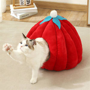 Cama para Gatos Pumpkin Cat Nest, Lujo Sostenible, Semi-Cerrada, Cómoda para Gatitos, Uso en las Cuatro Estaciones, Desmontable - Product Image 6