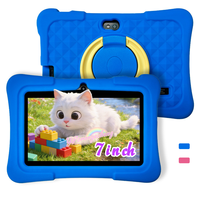YPORANGE Best Seller New 7 Inch Android Tablet for Kids 2GB+32GB MTK Quad Core 1.2GHz 3000MAH Wi-Fi 5G 1024x600