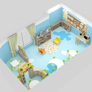 Ensemble de meubles <span class=keywords><strong>en</strong></span> <span class=keywords><strong>bois</strong></span> pour enfants de maternelle, design de salle de classe pour enfants, école maternelle, garderie, Inde - Product Image 1