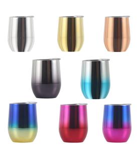 Uống chân không Flask thép không gỉ phích 12oz 16oz chai nước trứng cốc cà phê Cốc Cốc Cốc có nắp đậy và ống hút - Product Image 5