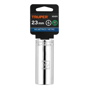 BOX 6 Douille longue de 23 mm, 6 points, entraînement 1/2 po, TRUPER - Product Image 4
