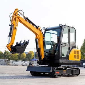 Productos Más Vendidos: Excavadora Compacta de Orugas de 3 Toneladas con Cabina, Enganche Rápido Hidráulico, PLC y Motor para un Trabajo Rápido - Product Image 1