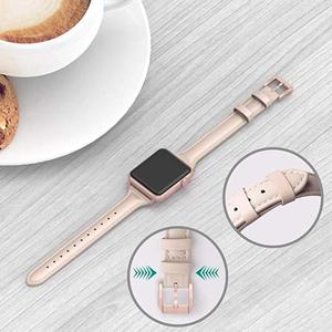 Ultra-delgada de cuero para Apple Watch Correa <span class=keywords><strong>iWatch</strong></span> de las mujeres de los deportes de los hombres correa de brazalete fresco - Product Image 2