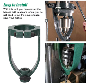 Accessoires pour perceuse d'établi Mandrin Accessoire de réaménagement Bancs Perceuse à carré Tenon Machine Convertisseur <span class=keywords><strong>Oeillet</strong></span> Utilitaire <span class=keywords><strong>Outil</strong></span> de conversion - Product Image 6