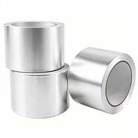 Rouleau de ruban adhésif en aluminium résistant à la chaleur, imperméable, auto-adhésif, ruban d'isolation thermique en métal pour la réparation des systèmes HVAC
