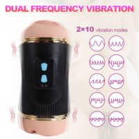 Juicy Lamour 0,71 kg 2-in-1 Vibrierender Oral- und Vaginal-Masturbator für Männer Blowjob-Maschine Sexspielzeug für Männer