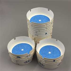 Disposable Smokeless <b>Biodegradable</b> <b>Paper</b> Ashtray Fire Resistant Portable Tray for Office Home - Product Image 3