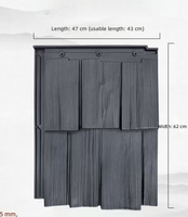 Tuiles en blocs modernes en polymère à grain de bois pour la décoration de villas et de murs, imperméables, durables, plus de 70 ans