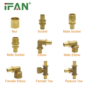 IFAN, accesorios de tubería PEX de plomería personalizados, manguito deslizante de latón, accesorio PEX duradero - Product Image 2