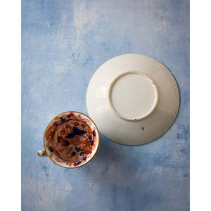Juego de Tazas de Café de Cerámica Floral Roja y Azul Gabriella P., Apto para Microondas y Lavavajillas, Diseño Nórdico para Regalos Promocionales, Capacidad de 12 oz - Product Image 4