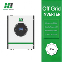Système solaire hors réseau complet de 5 kW, kit de panneaux solaires avec batterie et onduleur pour solution de stockage d'énergie domestique