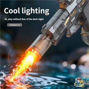Pistola ad Acqua Elettrica con Luce LED a Sparo Continuo, Giocattolo con Flash e Lunga Portata, Pistole ad Acqua Automatiche per Bambini - Product Image 4