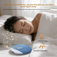 Haut-parleur d'oreiller rechargeable ultra-mince pour écoute musicale sous l'oreiller, dispositif de relaxation sonore pour le sommeil