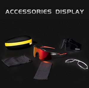 Gafas de Sol Deportivas <span class=keywords><strong>para</strong></span> Ciclismo al Aire Libre de Última Moda, <span class=keywords><strong>Lentes</strong></span> de Ciclismo TR90 con Protección UV400 y 2 Micas <span class=keywords><strong>para</strong></span> Montar - Product Image 6