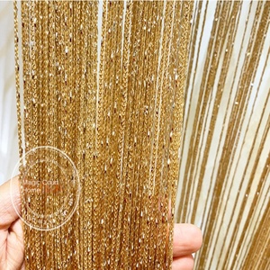 Tenda Moderna in Poliestere <span class=keywords><strong>con</strong></span> Motivo a Filo Argentato Anti-Zanzare per Soggiorno, Camera da Letto, Divisorio per Porta, Schermo per Matrimoni - Product Image 3