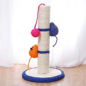 Hot Selling Grass Knit Cat Nail Trimmer Scratcher Cat <b>Scratch</b> <b>Post</b> Cat Playing <b>Post</b> - Product Image 5