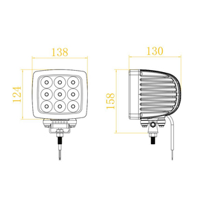 Truck Led <b>Spotlight</b> 12v24v Super Bright Excavator Agricultural Vehicle Car Headlight Light Modified Fog Light - Product Image 5