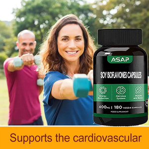 Capsules d'isoflavones de soja de supplément de santé cardiovasculaire antioxydant naturel de marque privée de vente chaude - Product Image 2