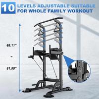 Torre de Gimnasio Versátil para Interiores, Barra de Dominadas para Entrenamiento Diario con Peso Corporal, Base Antideslizante, Venta al Por Mayor