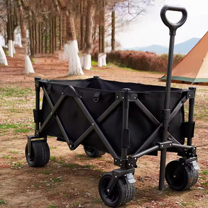 Chariot de plage pliable et personnalisable pour le camping, fabricant en gros OEM, chariot de transport extérieur pour les rassemblements - Product Image 2