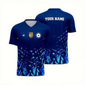Uniforme de Fútbol para Hombre Sg, <span class=keywords><strong>Brasil</strong></span>, México, España, Países Bajos, Verano, Transpirable, Cuello en V, Estampado, Poliéster, Manga Corta, En Stock - Product Image 3