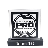 Plaque acrylique de trophée de prix de sport promotionnel personnalisé de fabricant