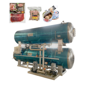 Autoclave entièrement automatique stérilisateur alimentaire à vapeur cornue machine pour bocal en <span class=keywords><strong>verre</strong></span> boîte de conserve nourriture <span class=keywords><strong>jambon</strong></span> saucisse bacon - Product Image 1