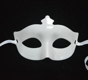 2024 Hot Halloween ragazze bianco semplice maschera mascherina mascherata mascherata una piccola maschera appuntita - Product Image 3