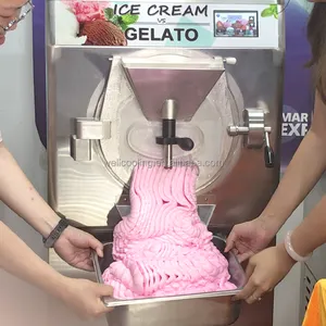 การผลิตเครื่องผลิตไอศกรีมขนาดใหญ่เชิงพาณิชย์เครื่องไอศกรีมแข็งสำหรับร้านอาหาร