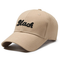 Cappellino da Baseball Unisex a 6 Pannelli con Visiera Curva, Ricamo con Lettere, Chiusura Regolabile con Fibbia in Metallo, 100% Cotone, Stile Sportivo Casual