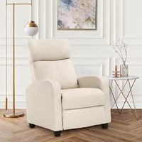 Chaise inclinable d'usine pour salon sièges de cinéma maison canapé inclinable simple salon avec fonction de massage de siège rembourré