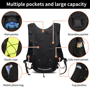 Mochila de Hidratación Unisex con Banda Reflectante para Actividades al Aire Libre, Ligera, para Ciclismo, Senderismo, Deportes, Viajes - Product Image 5