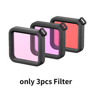 HONGDAK pour accessoires <span class=keywords><strong>gopro</strong></span> Rouge + Rose + Violet Boîtier Étanche Plongée Sous-Marine Protecteur Pour Go Pro <span class=keywords><strong>Hero</strong></span> <span class=keywords><strong>7</strong></span> Len Filtres - Product Image 2