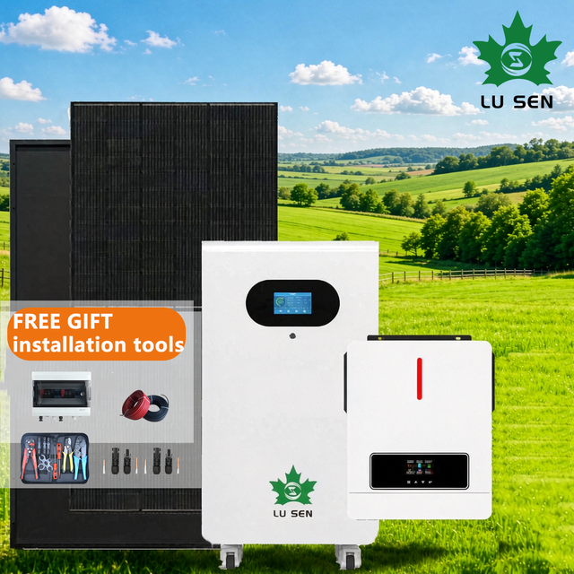 10kW15kW 30kW Home Emergency Off Grid Solar Energy System Solar Generator Full Solar Panel Kit Built in Lithium Battery