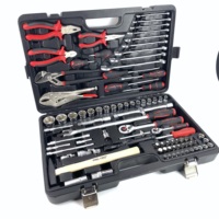 Ensemble d'outils à main multifonctions 87 pièces, boîte à outils de réparation cadeau, combinaison d'outils ménagers, mallette à outils de réparation automobile