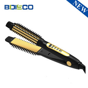 Bdisco Hair Straightener Curler Ceramic Tourmaline Fast Heating For Dry Hair Multi Styler - Product Image 4