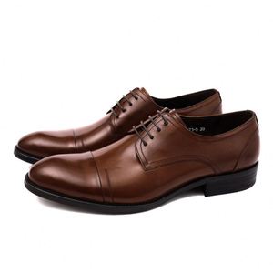 Zapatos Oxford de Diseño de Lujo para Hombre, con Punta Cuadrada, Cordones, Antideslizantes, Transpirables, Ligeros, Formales para Negocios - Product Image 4