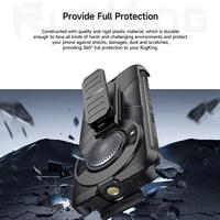 Casing Pelindung Ponsel Ulefone RugKing yang Kuat dengan Klip Belakang, Penutup Armor Taktis dengan Pengait Karabiner