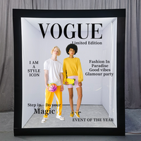 Photomaton de mariage en plein air, personnalisé, en PVC, avec couverture de magazine, pour photos de mariage, Vogue