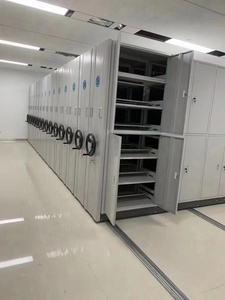 Bán hot chất lượng cao khối lượng lưu trữ tập tin di động máy nén Kệ hệ thống thư viện lưu trữ trường thép di chuyển kệ sách kệ - Product Image 3